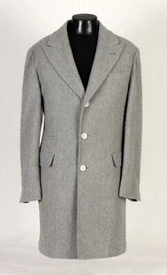 Brunello Cucinelli 100% Cashmere Coat Jacket - Gray - 54 XL - New - $9995 Retail - Image 1 of 4
