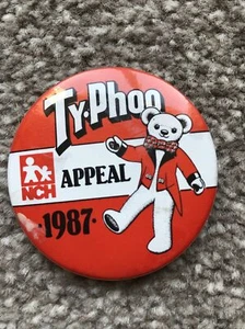 VINTAGE/RETRO TYPHOO NCH APPEAL 1987 BADGE SIZE 2" - Picture 1 of 2
