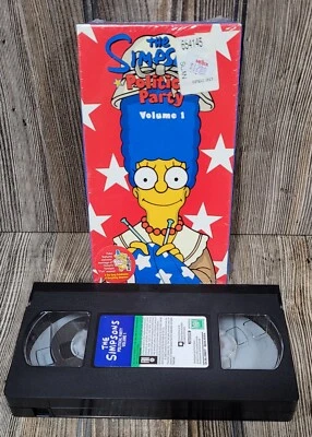 The Simpsons Political Party Volume 1, 2000 VCR VHS Tape Tested - Image 1 of 3