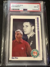 1992 Star Pics Bob Knight Psa 8