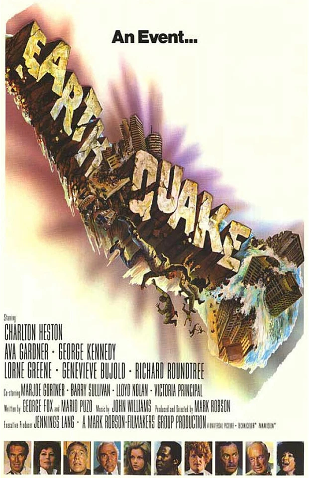 EARTHQUAKE REPLICA 1974 MOVIE POSTER