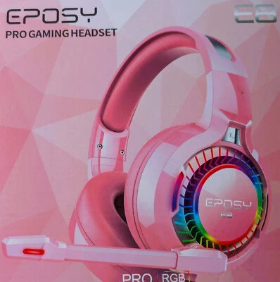 2 EPOSY PROGRAMMING HEADSET PRO RGB DYNAMIC NOISE ISOLATING MICROPHONE - Image 1 of 4