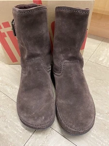 FitFlop Uk 4 Superboot Marrón Chocolate Gamuza Hebilla Wobbleboard Botas de Invierno - Imagen 1 de 12