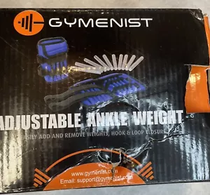 Gymenist Pair Of Adjustable Ankle Weights Can Be Adjusted Easily With Metal S... - Picture 1 of 2