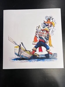 Marc Davis Pirates of the Caribbean Concept Art Print Caribbean Resort Disney - Picture 1 of 4