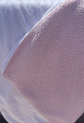 Manta de felpa Circo blanco brillo terciopelo rosa sherpa cuna bebé Foto 1 de 3