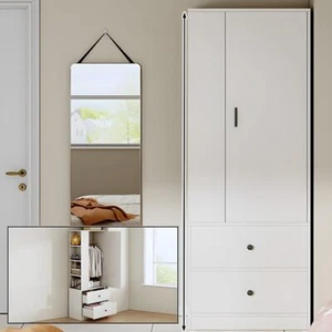 Mehrzweckschrank Kommode Kleiderschrank Stauraumkommode Hochschrank 180cm Weiß - Bild 1 von 10