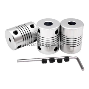 3/4/5/6/6.35/7/8/10mm Motor Flexible Shaft Couplings Coupler Connector D18L25 - Foto 1 di 6