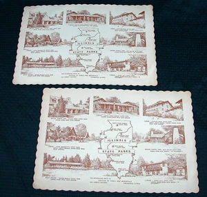 Alfombrillas de colección OPC X2 de los parques estatales de Illinois 15"x 10" 41231 - Imagen 1 de 4