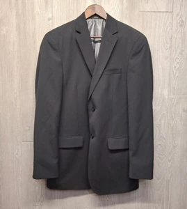 J Ferrar Blazer Sport Coat Mens 38 Long Modern Fit Suit Jacket 2 Button Black - Picture 1 of 15