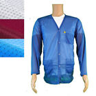 TRANSFORMING TECHNOLOGIES JKV8823SPWH ESD Jacket, V-Neck, Snap Cuff, Color: