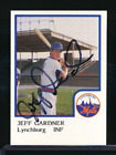 1986 ProCards Lynchburg Mets Jeff Gardner signed auto atuograph tough