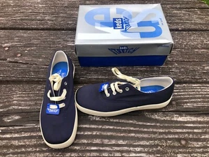 NEU Keds Stretch Indulge Damen Sneakers marineblau/cremefarben Stoff Größe 6 - Bild 1 von 3