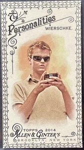 2014 Topps Allen & Ginter's The Personalities Mini Black Border Austin Wierschke - Picture 1 of 2