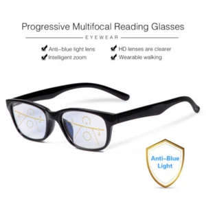 Lesebrille Progressiv Multifokus Anti-Blaulicht Presbyopie Lesebrille +1.0~+4.0 - Bild 1 von 27