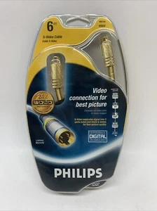 Philips 6ft S-Video Cable #M62791 Gold Plated Connectors 24k New in Package - Picture 1 of 3