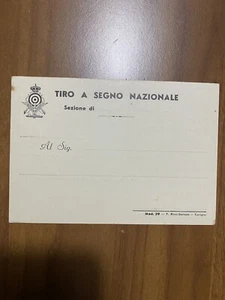 CARTOLINA TIRO A SEGNO NAZIONALE INTONSA SPORT FASCISMO ANNI 30 NVG - Foto 1 di 2