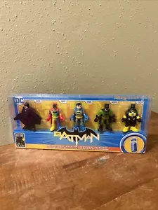 5 Figurine Batman Imaginext DC Super Friends Batman 80° Anniversario Nuove - Foto 1 di 6