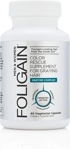 Suplemento de rescate de color Foligain para canas hombres y mujeres 60 cápsulas vegetales - Imagen 1 de 2