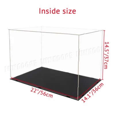Large Acrylic Display Case Clear Perspex Box Dustproof Action Figures Install UK - Image 1 of 4
