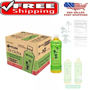Refreshing Ito En Unsweetened Green Tea, 12 x 16.9oz Bottles - Healthy Hydration - Picture 1 of 7