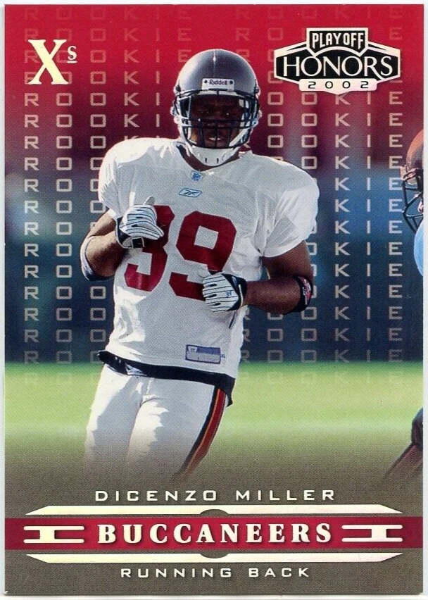 2002 Playoff Honors X's Dicenzo Miller RC #34/50  *TAMPA BAY BUCCANEERS* - Image 1 of 1