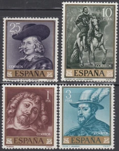 ESPAÑA Sc #1111-4 CPL Estampillada sin montar - JUEGO DE PINTURAS RUBENS - Imagen 1 de 1