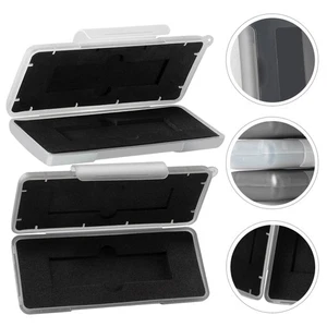 2 Pcs Hard Disk Protection Box Travel Storage Case Shockproof Carrying - Afbeelding 1 van 12