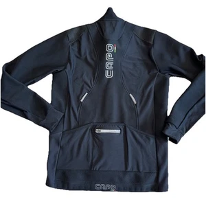 Capo Italian Cycling Jacket Pockets, Reflective Lined,2XLG Black - Picture 1 of 12