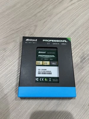 Inland 120GB 2.5" SATA III SSD Professional Solid State Drive 520MB/s 6Gb/s - Image 1 of 2