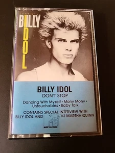 Billy Idol "Don't Stop" 1981 Classic Rock Vintage Cassette Music And Interview - Picture 1 of 7