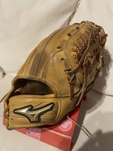 Mizuno Global Elite LV Softball Infielder Glove Brown PT1213N Used - Picture 1 of 7