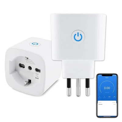 PRESA INTELLIGENTE WIFI 10A SMART LIFE TUYA PLUG SHUKO TIMER ALEXA GOOGLE HOME - Immagine 1 di 4