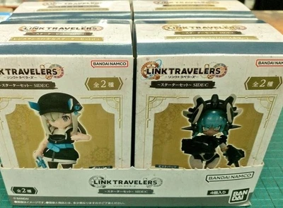 BANDAI Link Travelers Starter Set Side C x4P in Box mini toy figure - Image 1 of 4