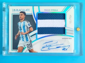 2022-23 Immaculate Argentina Paulo Dybala Premium Patch Auto 1/1 - Picture 1 of 2