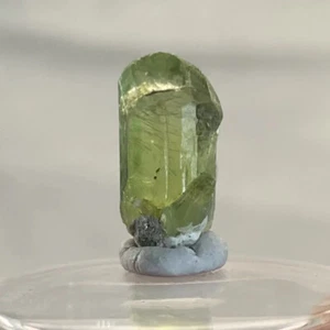 Peridot Crystal Specimen 1.29g - 15.5mm Tall Pakistan w/ Ludwigite Rough Raw - Picture 1 of 9