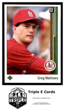 1989 Upper Deck #531 Greg Mathews St. Louis Cardinals ~A2P