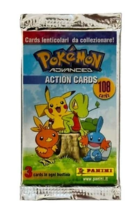 2004 Pokémon Panini Advanced Action Cards Factory Sealed Booster Pack - Picture 1 of 2
