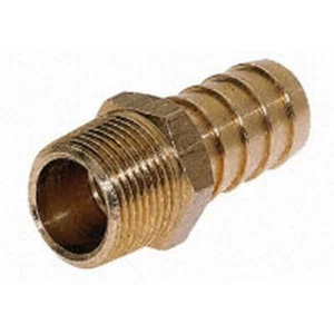 BRASS HOSE BARB TAIL LUMP END 50mm 2" MI BSP × 2" Male Bsp HB 050 BR - Picture 1 of 2