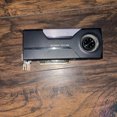 EVGA GeForce GTX760 2GB GDDR5 02G-P4-2761-KR 256bit DualLink DVI-I DVI-D HDMI DP - Image 1 of 2