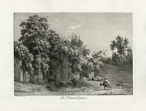 Antique Master Print-ROME-EGERIA FOUNTAIN-RUIN-Mechau-1792 - Picture 1 of 1