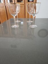 Brand New Martha Stewart Wine glasses With Gold Trim set of 4