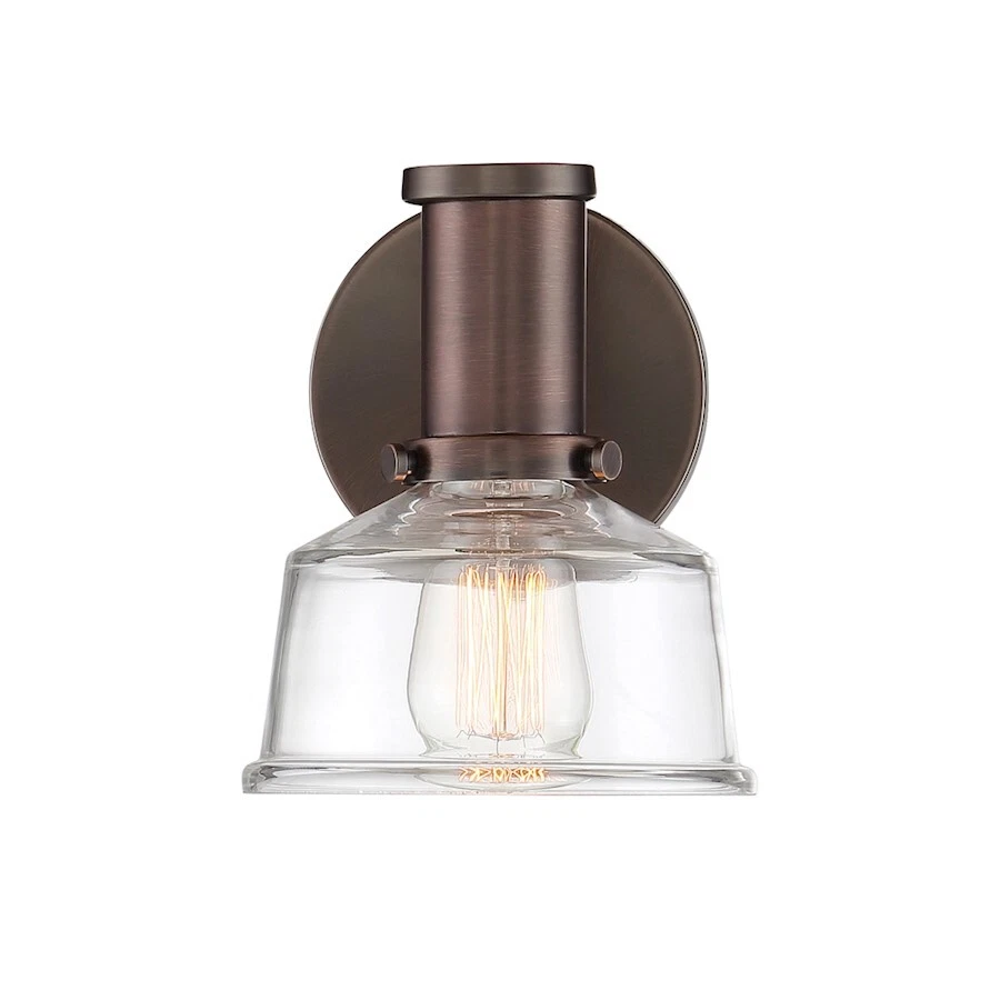 Aplique de pared Designers Fountain Carson 1 luz, bronce cobre satinado - 96501-SCB Foto 1 de 1