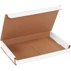 9" X 6" X 1" White Corrugated Mailers (50 Per Bundle) - Picture 1 of 1
