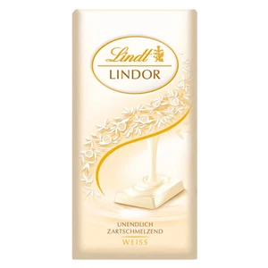 Lindt Lindor Stecca Cioccolato Di Bianco Cioccolato 100g 6er Pack - Foto 1 di 1