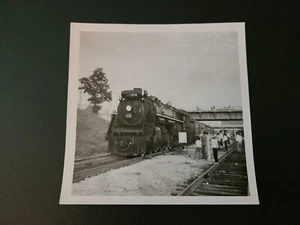 Canadian National Locomotive 6218 5x5" Black And White Vintage Photo - Picture 1 of 2