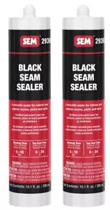 SEM 29392 1K Black Seam Sealer 10 oz Direct-To-Metal Sealant (2 Pack) - Picture 1 of 1