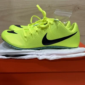 NUOVO! Nike Zoom Ja Fly 3 Volt/Viola tacchetti da pista punte DR9956-700 da uomo 10 10,5 - Foto 1 di 9