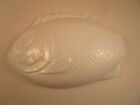 Vintage LG Wright Milk Glass Fish Candy Trinket Box Dish Replacement LID ONLY