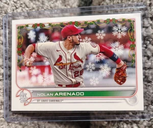 2022 Topps Holiday - Variation Candy Cane Sleeve #HW153 Nolan Arenado - Picture 1 of 2